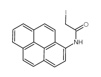 N-(1-芘基)碘乙酰胺结构式