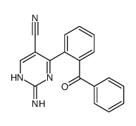 2-amino-4-(2-benzoylphenyl)pyrimidine-5-carbonitrile Structure