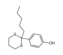 4-(2-pentyl-1,3-dithian-2-yl)phenol结构式