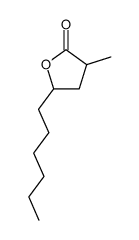 5-hexyl-3-methyl-dihydro-furan-2-one结构式