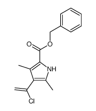 benzyl 4-(1-chlorovinyl)-3,5-dimethylpyrrole-2-carboxylate结构式