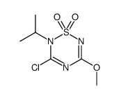 3-chloro-5-methoxy-2-propan-2-yl-1,2,4,6-thiatriazine 1,1-dioxide Structure