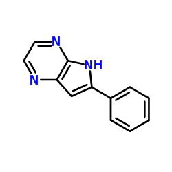 2-苯基-4,7-二氮杂吲哚结构式