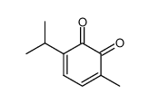 3,5-Cyclohexadiene-1,2-dione,3-methyl-6-(1-methylethyl)-(9CI)结构式