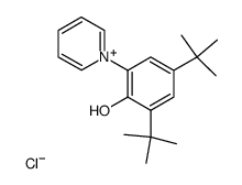 1-(3,5-di-tert-butyl-2-hydroxyphenyl)pyridin-1-ium chloride结构式