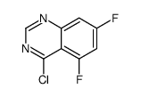 4-氯-5,7-二氟喹唑啉结构式