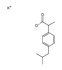 potassium,2-[4-(2-methylpropyl)phenyl]propanoate Structure