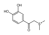 (2-(3,4-dihydroxyphenyl)-2-oxoethyl)dimethylsulfonium结构式