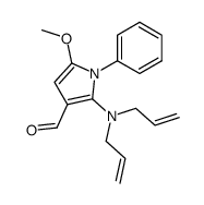 2-(diallylamino)-5-methoxy-1-phenyl-1H-3-pyrrolecarbaldehyde Structure
