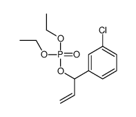 1-(3-chlorophenyl)prop-2-enyl diethyl phosphate Structure