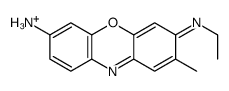 (7-amino-2-methylphenoxazin-3-ylidene)-ethylazanium Structure