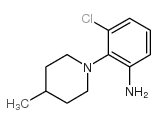 3-氯-2-(4-甲基哌嗪-1-基)苯胺结构式