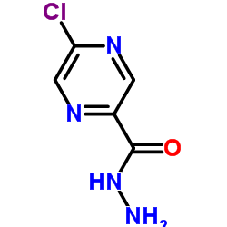 5-氯吡嗪-2-甲酸肼结构式