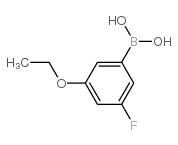 3-乙氧基-5-氟苯硼酸结构式