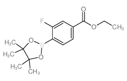 4-Ethoxycarbonyl-2-fluorobenzeneboronic acid pinacol ester Structure