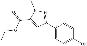 ethyl 3-(4-hydroxyphenyl)-1-methyl-1H-pyrazole-5-carboxylate Structure