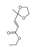 ethyl 3-(2-methyl-1,3-dioxolan-2-yl)prop-2-enoate Structure
