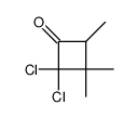 2,2-Dichloro-3,3,4-trimethylcyclobutanone结构式