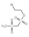 Methanesulfonic acid,1-(methylsulfonyl)-, 2-bromoethyl ester结构式