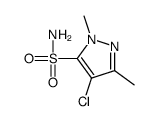 4-chloro-2,5-dimethylpyrazole-3-sulfonamide结构式