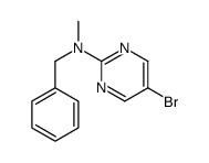 N-benzyl-5-bromo-N-methylpyrimidin-2-amine结构式