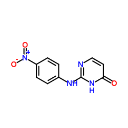 2-[(4-Nitrophenyl)amino]pyrimidin-4-ol结构式