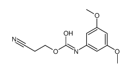 2-cyanoethyl N-(3,5-dimethoxyphenyl)carbamate Structure