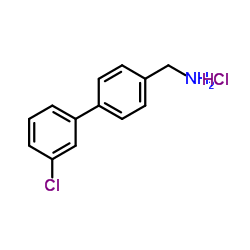 C-(3-氯-联苯-4-基)-甲胺盐酸盐结构式