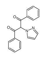 1,3-diphenyl-2-(1H-pyrazol-1-yl)propane-1,3-dione Structure