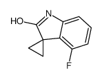 4'-FLUOROSPIRO[CYCLOPROPANE-1,3'-INDOLIN]-2'-ONE结构式