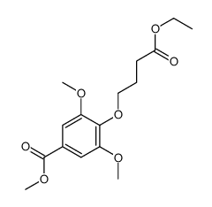 methyl 4-(4-ethoxy-4-oxobutoxy)-3,5-dimethoxybenzoate结构式