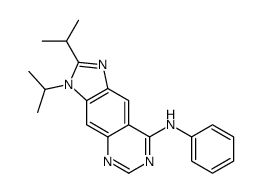 N-phenyl-2,3-di(propan-2-yl)imidazo[4,5-g]quinazolin-8-amine结构式