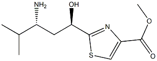 2-((1R,3R)-3-氨基-1-羟基-4-甲基戊基)噻唑-4-羧酸甲酯结构式