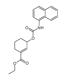 ethyl 3-((naphthalen-1-ylcarbamoyl)oxy)cyclohex-1-ene-1-carboxylate结构式
