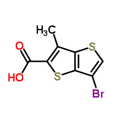 6-Bromo-3-methylthieno[3,2-b]thiophene-2-carboxylic acid Structure