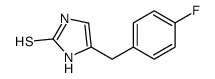 4-[(4-fluorophenyl)methyl]-1,3-dihydroimidazole-2-thione Structure