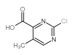 2-氯-5-甲基嘧啶-4-羧酸结构式