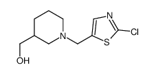 [1-(2-Chloro-thiazol-5-ylmethyl)-piperidin-3-yl]-methanol Structure