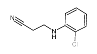 3-[(2-氯苯基)氨基]丙腈结构式
