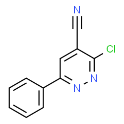3-Chloro-6-phenyl-4-pyridazinecarbonitrile Structure
