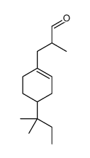 4-(1,1-dimethylpropyl)-α-methylcyclohexene-1-propan-1-al结构式