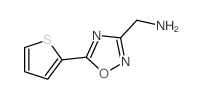 C-(5-噻吩-2-基-[1,2,4]噁二唑-3-基)-甲胺结构式