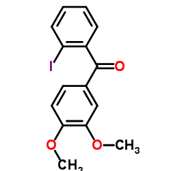 (3,4-Dimethoxyphenyl)(2-iodophenyl)methanone Structure