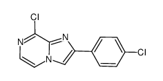 8-chloro-2-(4-chlorophenyl)imidazo[1,2-a]pyrazine Structure