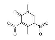 1,4-dimethyl-3,5-dinitropyridin-2-one结构式