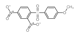 Benzene,1-[(4-methoxyphenyl)sulfonyl]-2,4-dinitro-结构式