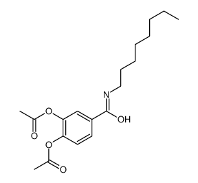 [2-acetyloxy-4-(octylcarbamoyl)phenyl] acetate结构式