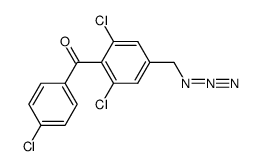 3,5-dichloro-4-(4'-chlorobenzoyl)benzyl azide Structure