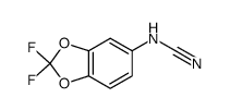 2,2-difluoro-1,3-benzodioxol-5-ylcyanamide结构式