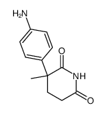 3-methyl-3-(4-aminophenyl)piperidine-2,6-dione结构式